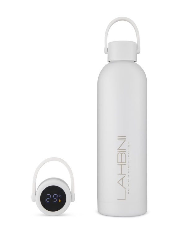 Lahbinii QuickFormula LED Thermos Bottle-White